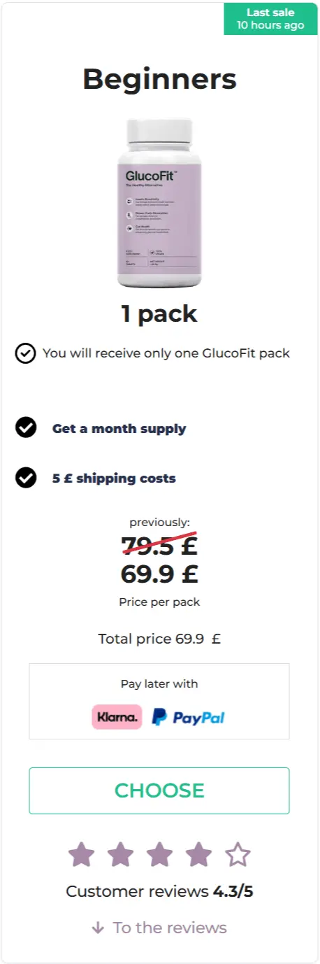 GlucoFit price 